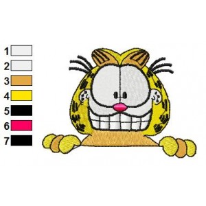 Garfield 15 Embroidery Design